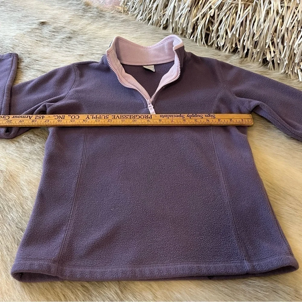Vintage OLD NAVY Purple Lavender Y2K Fleece 1/2 Zip Long Sleeve